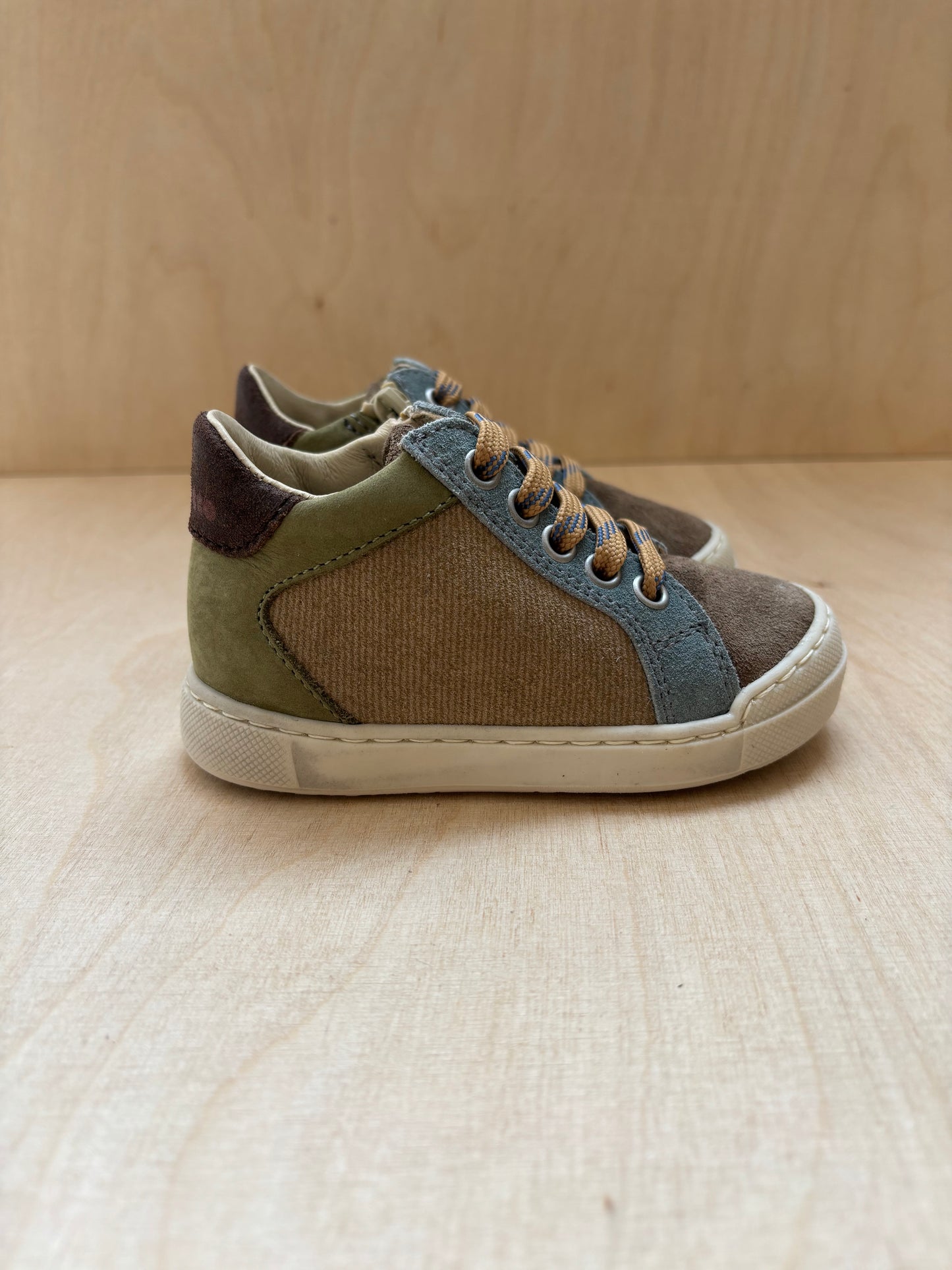Falcotto eerste stap sneakertje sand - light - brown - militaire