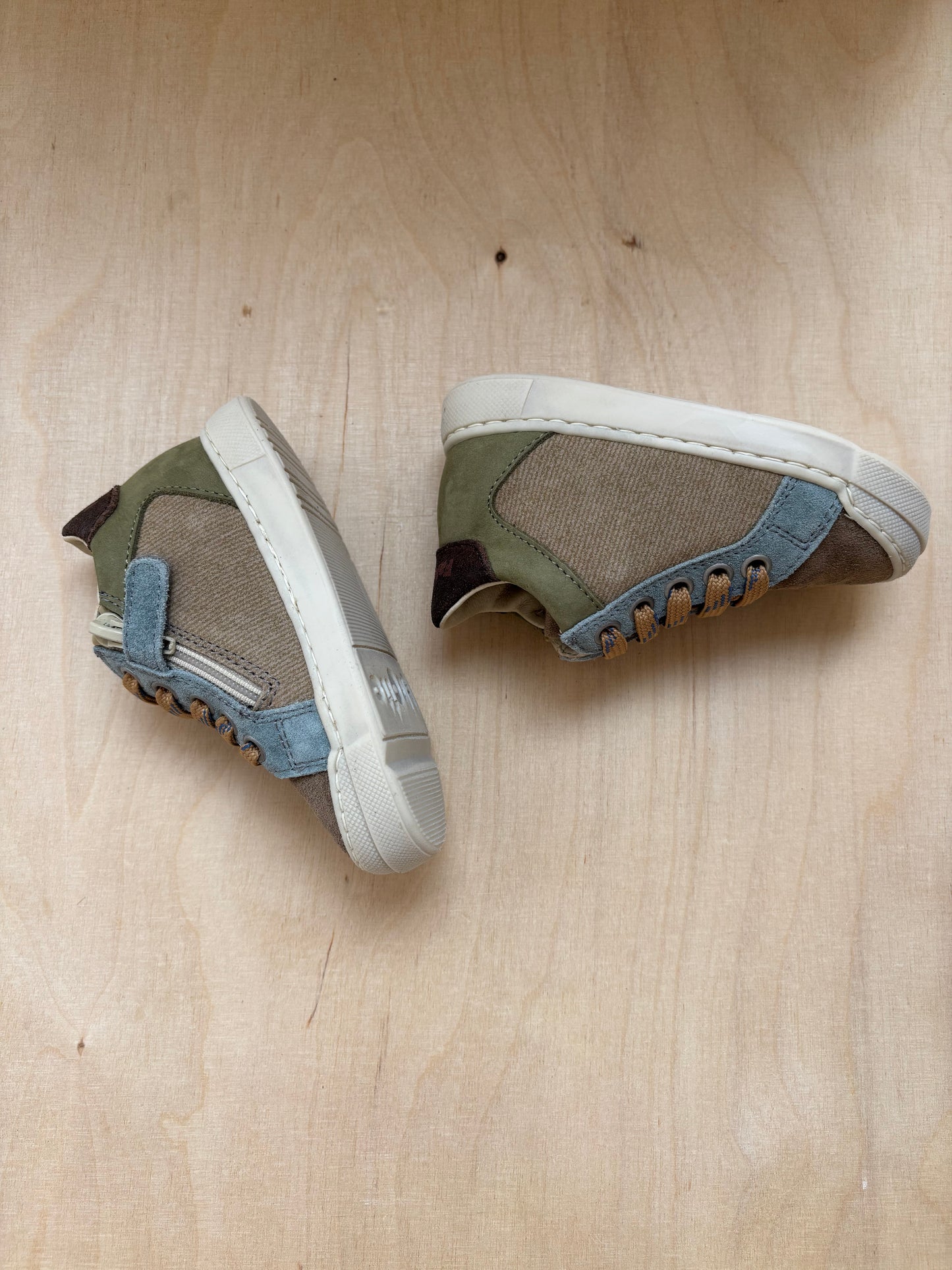 Falcotto eerste stap sneakertje sand - light - brown - militaire