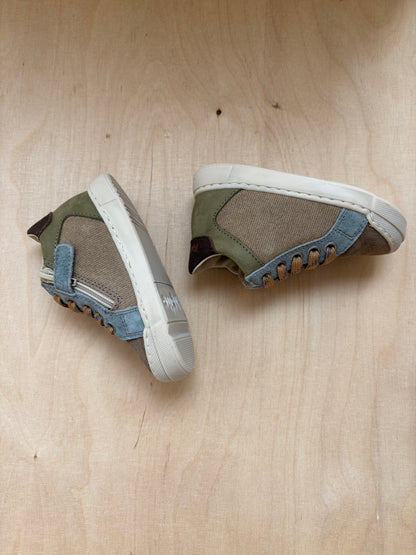 Falcotto eerste stap sneakertje sand - light - brown - militaire