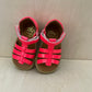 stapsandaal - poppy strap vernis - pink neon