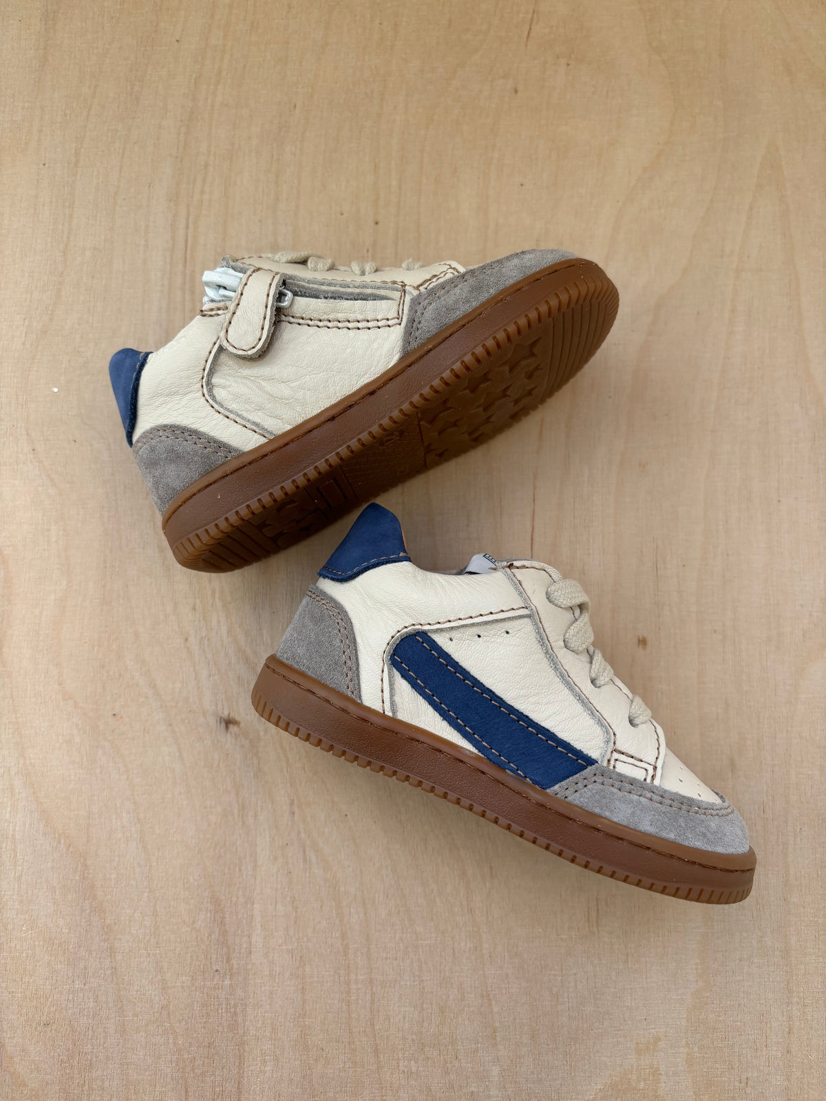 Ocra eerste stapper sneaker ron smog blauw wit