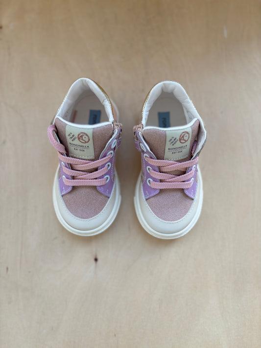 Rondinella eerste sneaker lila oranje