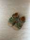 stapsandaal jules - velours groen
