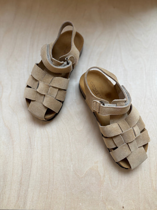 Confetti sandaal suede taupe