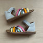 stapsandaal - poppy lux - muestra - silver multi fresh