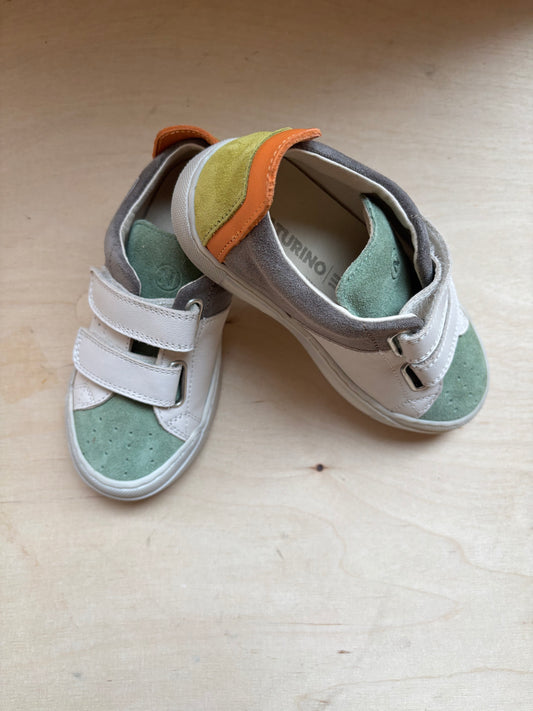 Naturino sneaker suede leaf milk mud