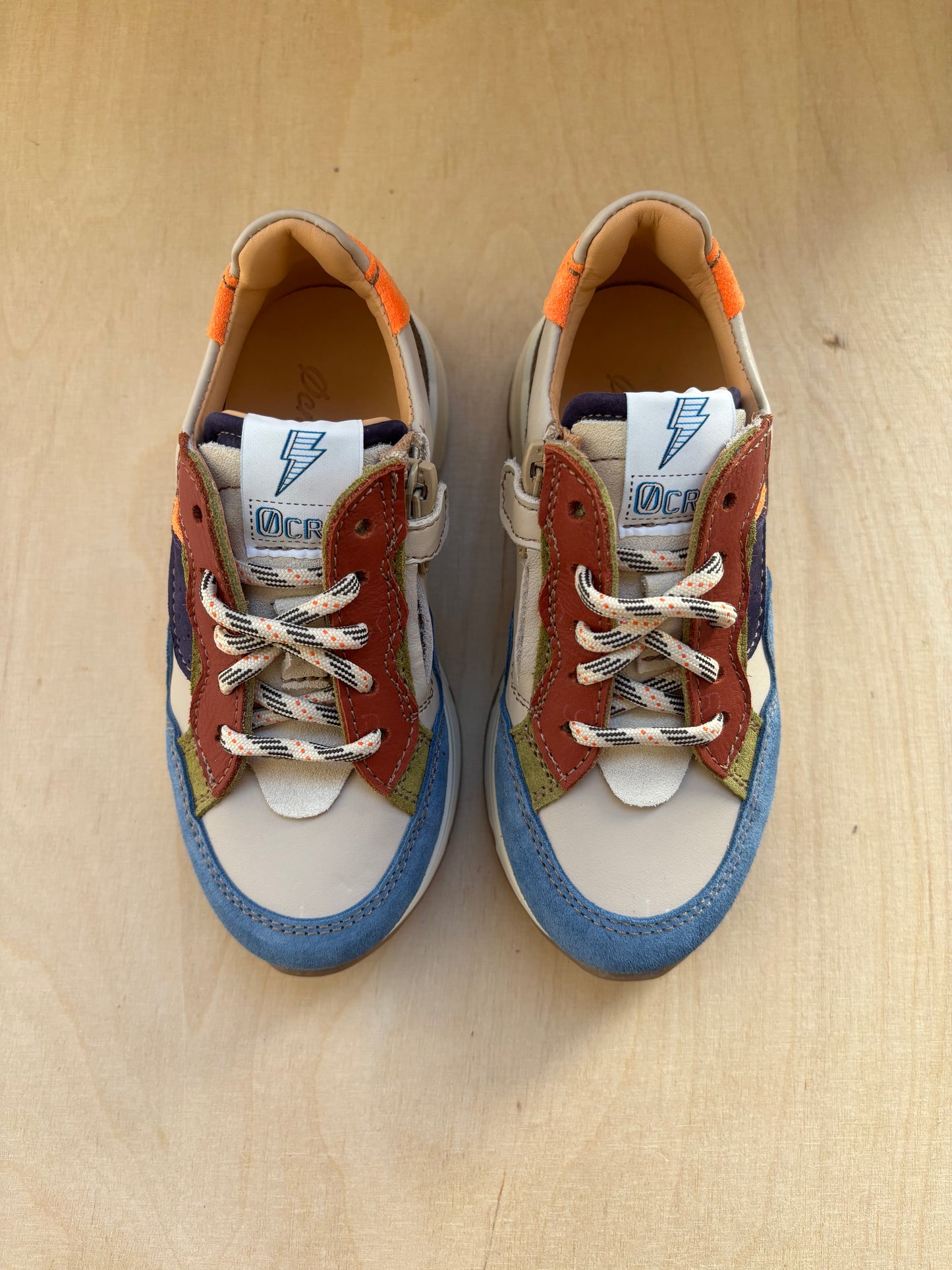 Ocra runner blauw bordeaux