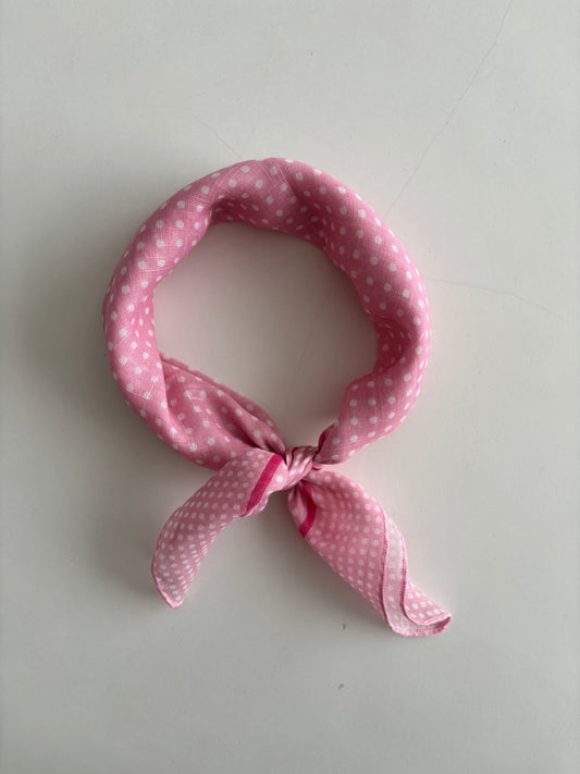 Sjaaltje polka dots roze