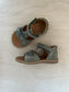 stapsandaal poppy easy - velours kaki