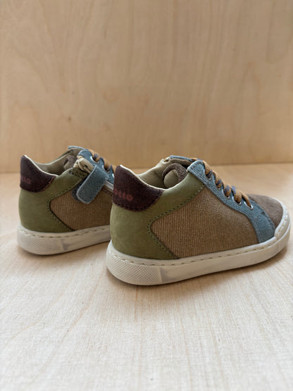 Falcotto eerste stap sneakertje sand - light - brown - militaire