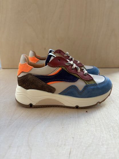 Ocra runner blauw bordeaux