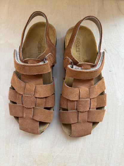 Confetti sandaal bio - suede brown