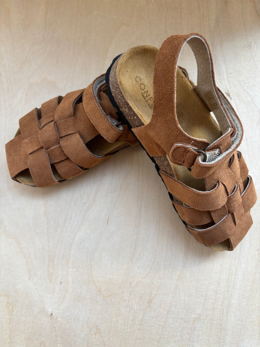 Confetti sandaal bio - suede brown