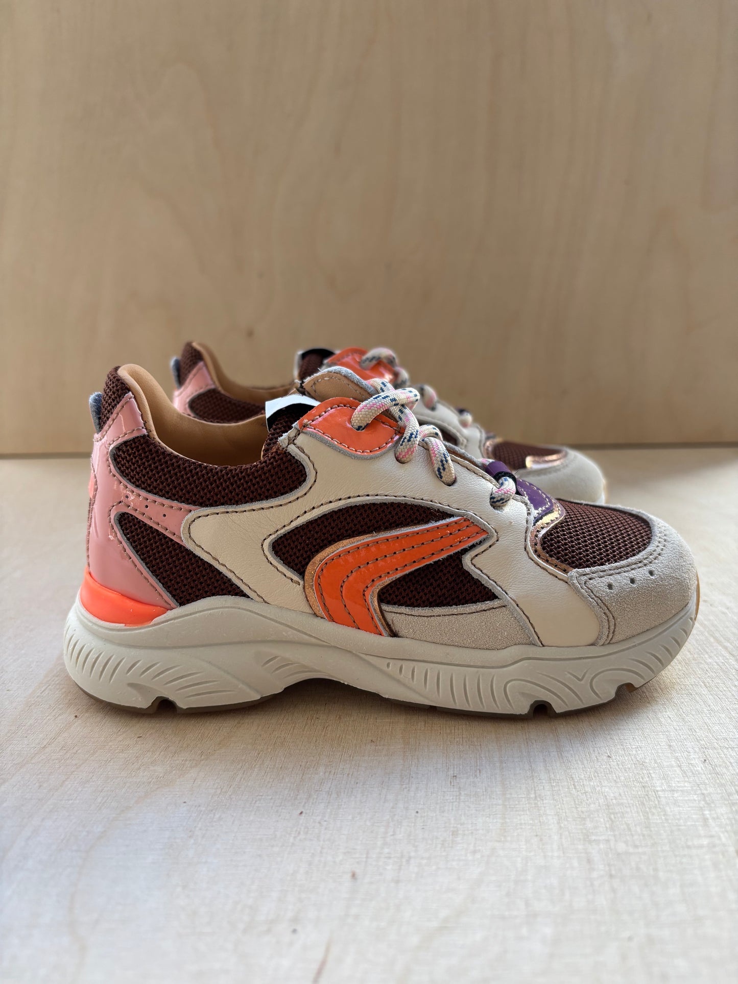 Ocra lucie runner bruin - paars - oranje - roze