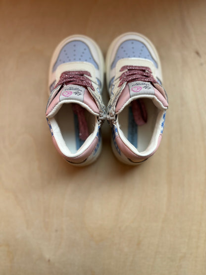 Rondinella eerste sneaker blauwe ruitjes