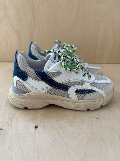 Romagnoli runner blauw wit grijs