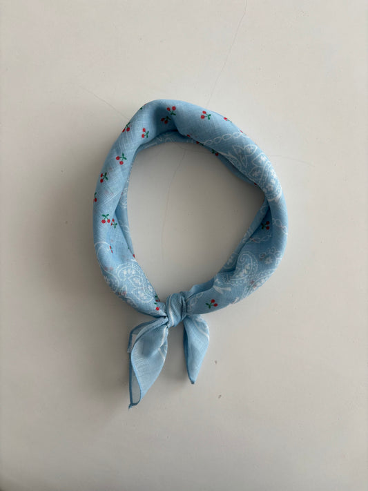 Sjaaltje blauw kersjes