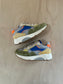 runner - mazaru grijs/blauw fluo oranje