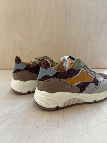 Ocra runner grijze tip - bruin - groen - oker