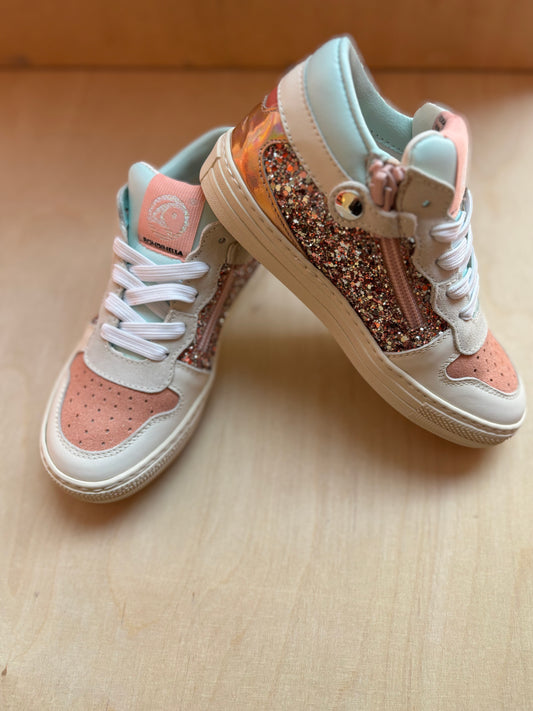 Rondinella sneaker glitter roze