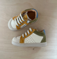 sneaker ron - blauw groen geel