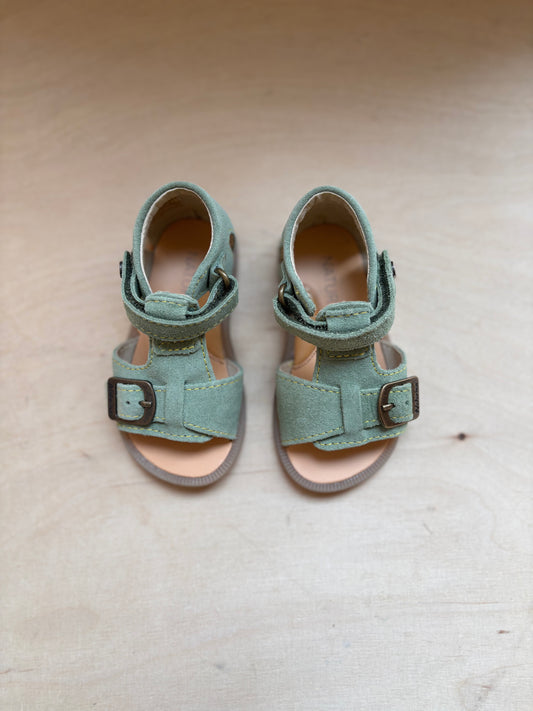 Naturino sandaal classic suede groen