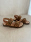 sandaal lou - luteus bruin suede