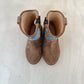 cowboy boot - blue, orange