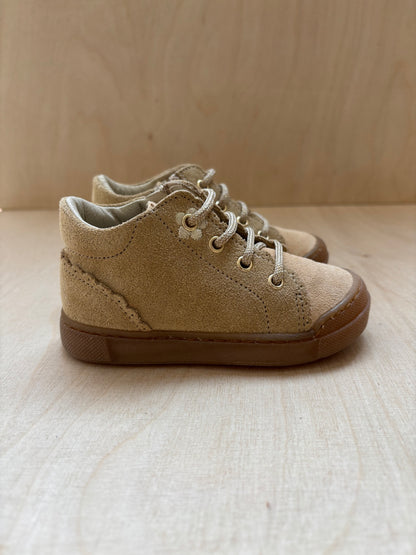 Falcotto eerste stap sneakertje  suede sand - vanilla