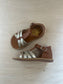 sandaal - poppy back, neptune - camel goud