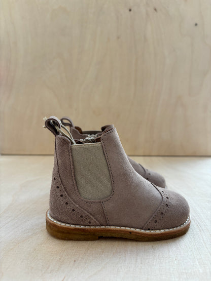 Angulus - beginner's chelsea boot - dusty mauve - beige