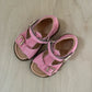 stapsandaal billie - velours pink