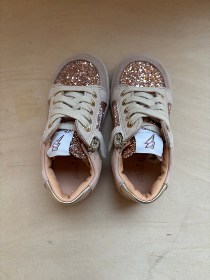 Ocra eerste stapper sneaker ruby glitter