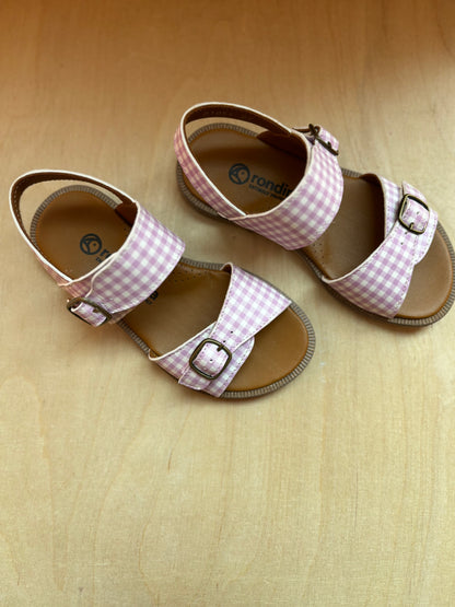 Rondinella sandaal lila ruitjes