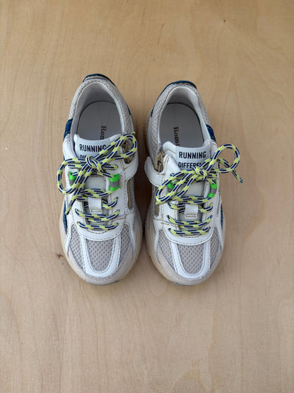 Romagnoli runner blauw wit grijs