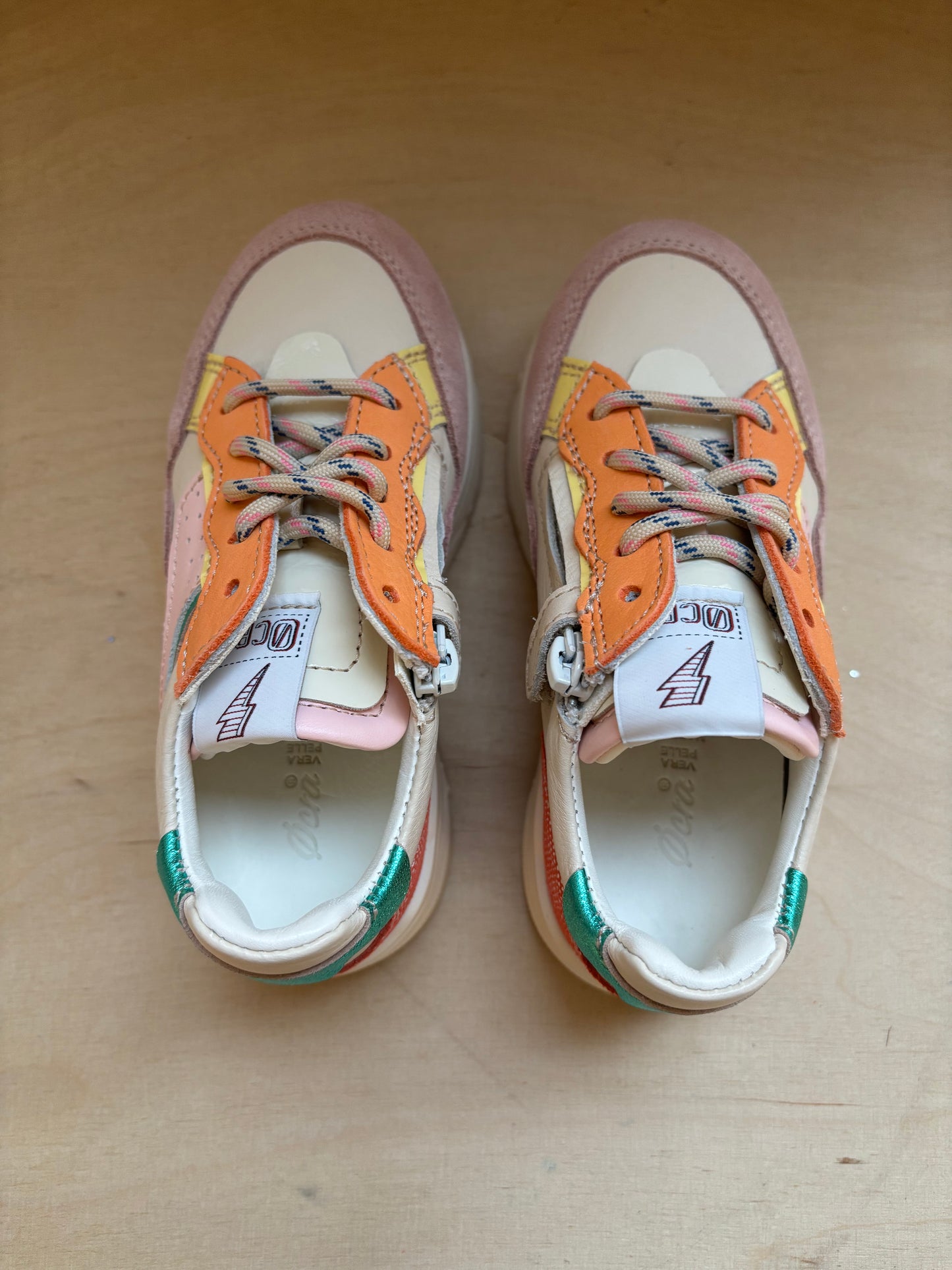 Ocra runner rosa suede