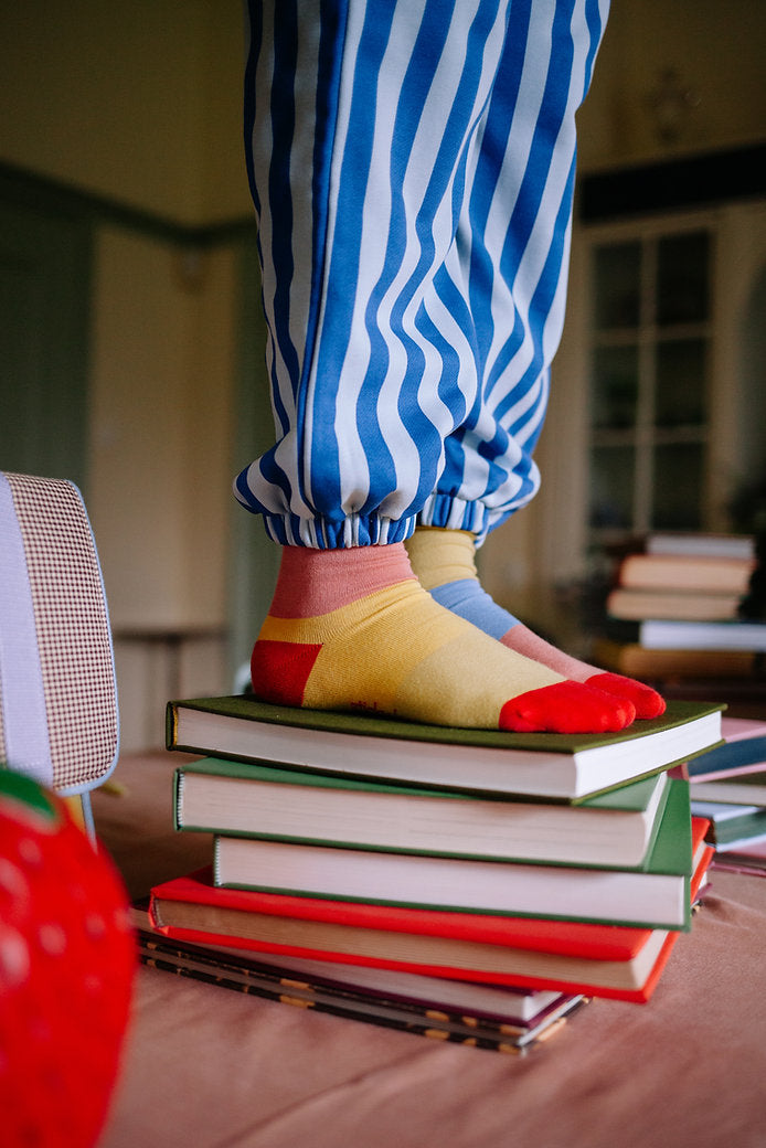 Sticky lemon socks lemon tree stripes