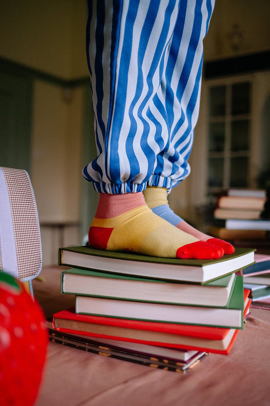 Sticky lemon socks lemon tree stripes