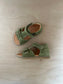 stapsandaal jules - velours groen