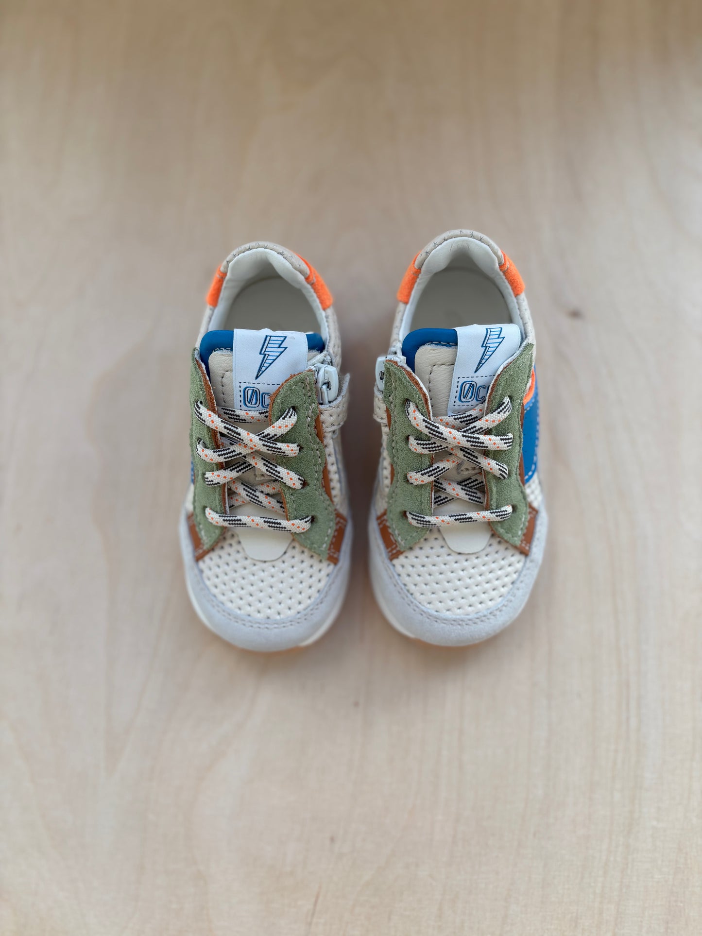 Ocra runner blauw oranje
