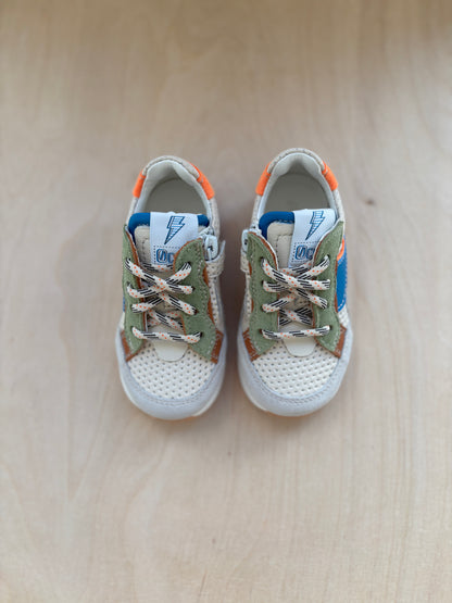 Ocra runner blauw oranje