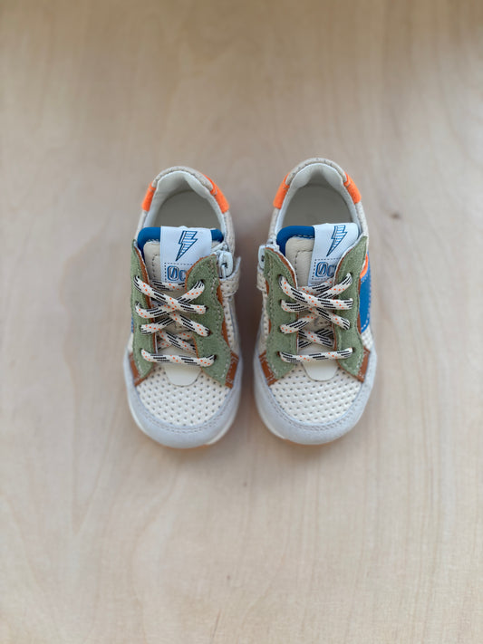 Ocra runner blauw oranje
