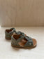 stapsandaal poppy easy - velours kaki