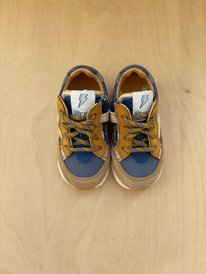 Ocra eerste runner blauwe beige