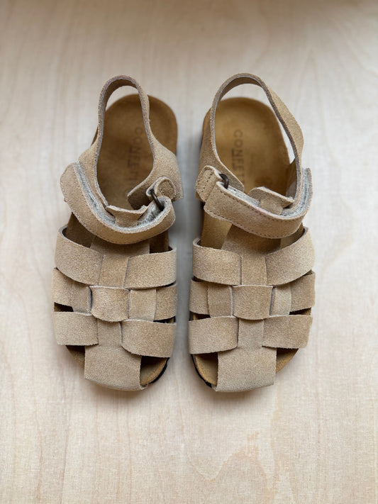 Confetti sandaal suede taupe