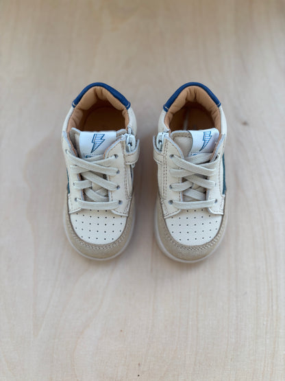 Ocra eerste stapper sneaker ron wit blauw