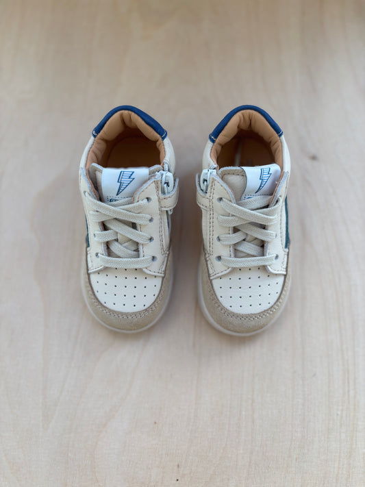 Ocra eerste stapper sneaker ron wit blauw