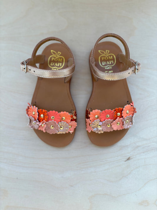 Pom d'api sandaal multi flowers