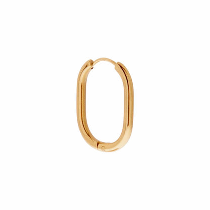 Small oval hoop gold