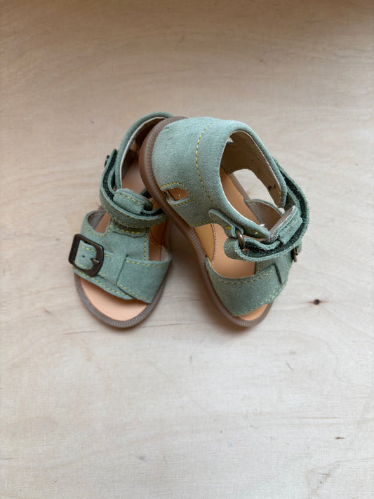 Naturino sandaal classic suede groen